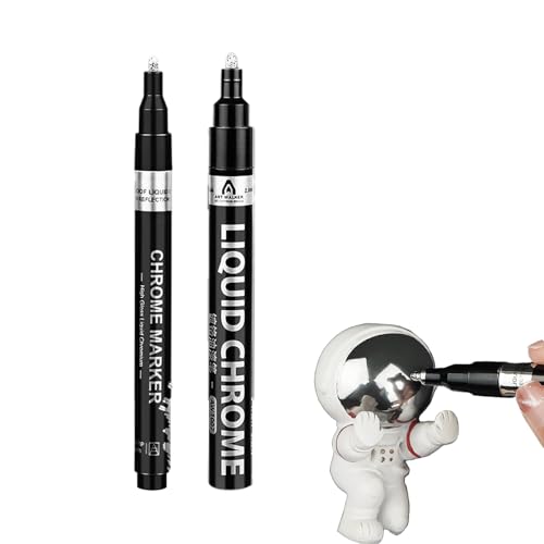 [LUYING] 銀メッキ 補修ペン クロームメッキマーカーペン 2個セット 1.0mm, 2.0mm・2種類のペン先このマーカーペンは1.0mm、2.0mmの2種類のペン先サイズを備え、均一な線を描くのに適しています。また、柔らかい筆ペンは、芸術的なレタリングや極細部の描写に最適です。・安全安全で無害な水性アクリルペイントを使用しており、塗布後数分で乾き、色は長持ちし、変色することもありません。・優れた品質速乾性、耐水性、防水性に優れ、傷や磨耗に強く、色あせ防止加工が施されているため、オブジェクトの表面にシルバーミラー効果を長期間維持します。・クローム効果&強力メタルクロムメッキペンは、ミラー効果を発揮し、見苦しい擦り傷をカバーできます。強力なカバーミラーペイントは、表面の酸化を防ぎ、物体の錆に対する保護層を提供します。・幅広い用途ペイントペンは、段ボール、キャンバス、プラスチック、レザー、フォーム、金属など、様々な表面に使用でき、ロックペインティング、グリーティングカード、POP広告ボード、芸術や工芸品の作品など、幅広い用途に適しています。ブランド: LUYINGメーカー: LUYINGJAN: 8655165762397