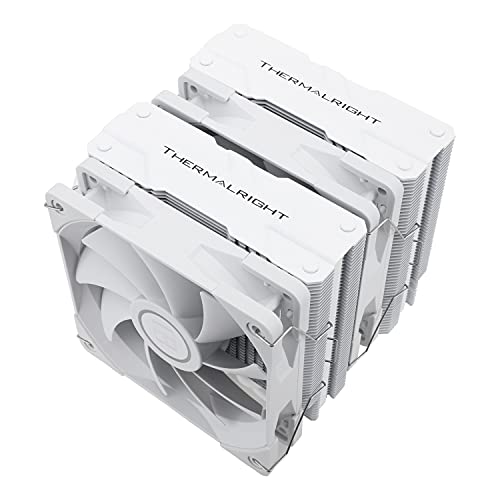 Thermalright Peerless Assassin 120 ホワイト CPUクーラー デュアルタワー、6ヒートパイプ、120mm PWMファン、AGHPテクノロジー、AMD AM4 AM5/Intel 1700/1150/1151/1200/2011用(PA120 ホワイト)・より良い冷却完全な電気めっきリフロー溶接プロセスで、ツインタワーの本体にナノスケールで白い塗料を噴霧し、有効放熱面積は9600cm²です。オフセット非対称レイアウトは、最初のグラフィックスカードスロットに設置することができ、メモリチップのためのスペースを残すため、クーラーの設置が制限されないため、クーラーマスターは作業中に優れた放熱性能を達成できます。・製品仕様thermalright pa120ホワイト;cpuクーラー寸法:125(l)x135(w)x157(h) mm (4.92x5.31x6.18インチ);ヒートシンク材料:アルミニウム、cpuクーラーは、より良いインストールを達成するためにインテル& amdプラットフォームの金属ファスナーが装備されています。・標準サイズpwmファン:120x120x25mm (4.72x4.72x0.98インチ);製品重量:1.02kg (2.25lb)ファン回転数(rpm): 1500rpm±10%;机电源口:4pin電圧:12 vマックス気流:66.17CFM(チップ);ノイズレベル≤25.6 db (a)、デュアルファンの組み合わせはcpuの冷却をより良くします。・aghp技術6×6mmヒートパイプは、垂直/水平方向による逆重力効果を解決し、cpuクーラーtdpは245 wです。6純粋な銅焼結ヒートパイプ& pwmファン&純粋な銅ベース。cpuクーラーが動作するときは、超静音エアフローファンとマッチし、極端なcpu冷却性能を目指してください。・互換性cpuクーラーソケットは以下をサポートしています:intel:1150/1155/1156/1200/1700/17xx /2066/2011, amd: am4 / am5;異なるcpuソケットプラットフォーム用に、対応する取り付けプレートまたはファスナー部品が用意されています。ブランド: THERMALRIGHT(サーマルライト)メーカー: THERMALRIGHT