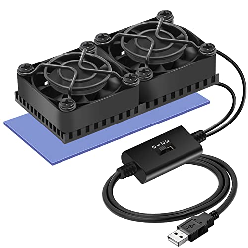 Mauknci USBファン 4cm 付き ヒートシンク アルミ 8×4cm 熱暴走対策 冷却 放熱板・4cm USBファンが搭載されており、通常のヒートシンクより更なる放熱効果を得ており、熱暴走対策に最適です。また、USB冷却ファンが三段階風量調整ができ、静かに回転します。・W8×D4cm小型コンパクトなヒートシンク、色んな電子機械の放熱にもお使い頂けます。熱伝導シートも同梱しますので、貼るだで、簡単に冷却対象へ取付けられます。・USB冷却ファンのファンガードは一枚が取付けられていて、異物などファンの回転への干渉を避けることできます。・USB 5V ・パッケージ内容：ヒートシンク（USBファン搭載）、熱伝導シート×1枚、結束バンド×2本、クリーニング キット。ブランド: Mauknciメーカー: Mauknci