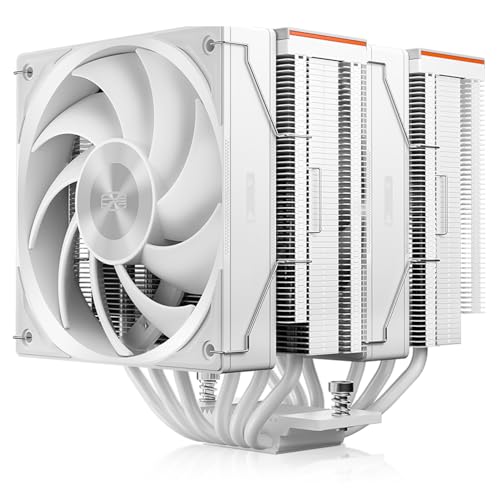 PCCOOLER CPS RZ620 デュアルタワー CPU空冷クーラー、ヒートパイプ×6、TDP 275W、アルミ製トップカバー、全高157.5mm、120mm PWM静音ファン（3モード）搭載、Intel LGA1851/1700/1200/115X・AMD AM5/AM4対応、ホワイト・最大265W TDP対応の高性能冷却6本の6mmヒートパイプとデュアルタワーヒートシンクを搭載し、最大265W TDPに対応。高負荷なゲーミングやクリエイティブ作業でも、CPUの安定したパフォーマンスを維持します。・TRIFORCEデザイン × アルミ製トップカバーローマ数字「III」に着想を得たTRIFORCEデザインを採用。CNC加工による高品質なブラックアルミトップカバーが、高級感と耐久性を両立し、PCビルドをスタイリッシュに演出します。・最適化されたフィン構造＆高精度銅製ベース空力設計に基づいたフィン構造により放熱面積を拡大。さらに微細加工された銅製ベースがCPUとの密着性を高め、効率的な熱伝導を実現します。・静音性と冷却性能を両立したデュアルPWMファン流体動圧軸受（FDB）採用のF5R120 PWMファンを2基搭載し、静音性と耐久性を向上。用途に応じて3つのモード切替が可能： 静音モード：1800 RPM / 68.64 CFM / 28 dBA；パフォーマンスモード：500～2000 RPM / 78.10 CFM / 30 dBA；ターボモード：2200 RPM / 86.73 CFM / 32 dBA・幅広い互換性＆簡単取り付け高さ157.5mmのコンパクト設計に加え、フロントファンの位置調整やRAM干渉を考慮した設計。最新のAMD AM5/AM4およびIntel LGA 1851/1700/1200/115Xに対応し、スムーズで簡単に取り付け可能です。・3年保証PCCOOLER CPSシリーズ製品は、専門的な研究開発とサポート体制のもとで提供されています。ご購入後またはご使用中に不具合やご質問が生じた場合は、お気軽にPCCOOLERカスタマーサポートチームまでご連絡ください。迅速な対応サービスをご提供いたします。ブランド: PCCOOLERメーカー: PCCOOLER型番: RZ620