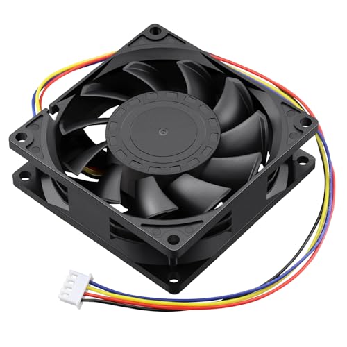 GDSTIME 小型 CPUファンコンピューターケースファン、80 mm x 25 mm 12VDC、4ピン PWM、スピードコントロール機能 長寿命・❀ 80mm 小型ファン: 80 mm (L) x 80 mm (W) x 25 mm (H) /3.15 in (L) x3.15 in (W) x1 in (H)・❀ パラメータ: 定格電圧: 12 V、定格電流: 0.45 A、定格速度: 5000 RPM、風量:69 CFM、ノイズ: 47 dBA・❀ ベアリング：ボールベアリングの寿命は50,000時間、ファンを安定して使用できます・❀ パッキング: ファン1個、ネット2個、ネジとナット付き・❀コネクター：4PINプラグ、速度測定および速度制御付きブランド: Gdstimeメーカー: G GDSTIME