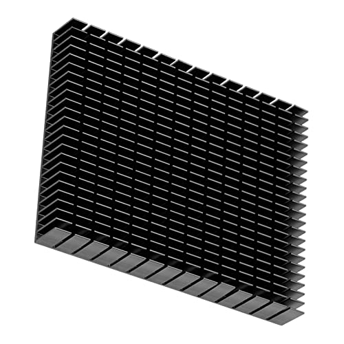ヒートシンク 急速冷却 アルミニウム製 放熱板 冷却効率 空冷 フィン 150x120x20mm 熱シンク アルミニウム クーラー冷却熱シンク ラジエーター CPU アンプ PCBボード用 (黒)