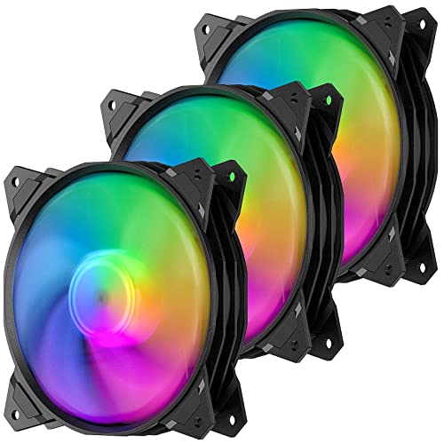 upHere 120mm PCケースファン 3ピン 虹色LED 静音 防振ラバーパッド付き 冷却ファン 3個セットPF120CF3-3・高効率冷却最適化されたファンブレード設計により、強力な風量を実現。CPUやGPUなどの主要パーツの温度を効果的に下げ、システムの安定性とパフォーマンスを向上させます。オーバークロックや高負荷時でも安心してお使いいただけます。・美しい虹色LED 赤・緑・青・白など、多彩なLEDがゆっくりと色を変化させる虹色イルミネーション。LEDは根元に12個搭載し、中心部は明るく、外周に向けて優しく光ります。昼間でも十分な発光量があり、夜間はPCケース内部を幻想的に彩ります。・静音性 & 防振設計ファン四隅に防振ラバーパッドを装備し、回転時の振動と騒音を効果的に吸収。不快な共振音を抑え、静かで快適な使用環境を実現します。長時間の作業やゲームプレイでも集中力を維持できます。・シンプルな3ピン接続標準的な3ピンコネクタを採用し、ほとんどのマザーボードに簡単接続。電圧制御で回転数を調整可能です。ケースファンとして吸気・排気どちらにも最適です。・セット内容3個セット。固定用ネジ（3セット×4本）、防振ゴムパッド（3セット×8個）付属。初期不良や自然故障の場合は、無償交換に対応します。ご不明な点は「novonest JP」までお気軽にお問い合わせください。ブランド: novonestメーカー: upHere型番: PF120WT3-3JAN: 0792966599734