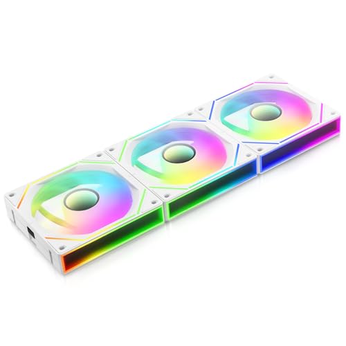 Ocypus Gamma F12 UNI ARGB 120mm リバース（吸気）PCケースファン、1本ケーブル接続 (ホワイト、3個入り)・流れる光効果扇風機の表面から縁へとリズミカルに広がる独特の流れる光効果が、ゲーミング空間に鮮やかなエネルギーと独特の没入感をもたらします。・簡素化されたケーブル管理連動クリップ設計により、ケーブル管理が驚くほど簡単になります。・無限鏡デザイン全方位に広がる無限鏡デザインが、あらゆる角度から見える見事な多層効果を生み出します。・PWMインテリジェント制御負荷変化に自動適応し安定した冷却を実現。使用状況に応じて最適な回転数に自動調整します。・システム冷却性能最大1800RPM・53CFMの気流を発生。十分な気圧でシステムを冷却します。・低騒音性能両側コーナーのゴムパッドが高速回転時の共振を低減し、安定した静粛性を確保。モジュラー設計によりケーブル管理とデイジーチェーン接続が容易で、最小限の騒音で最高の冷却性能を確保。・正逆両用ブレード設計精密設計された9枚のブレードにより、風向にかかわらずファンの正面美観が際立つデザイン。・デュアルロール互換性ケースファンとしてもCPUクーラー補助ファンとしてもシームレスに機能し、冷却効率を共同で向上。ブランド: Ocypusメーカー: Ocypus型番: Gamma F12 UNI WH ARGB RE 3 IN 1