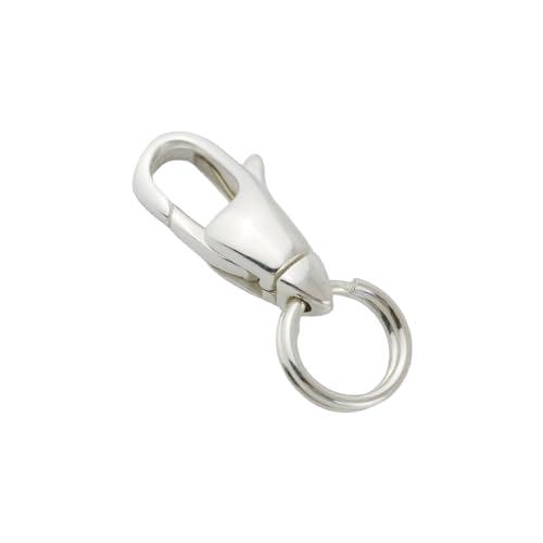 FUSSED ロブスター金具 シルバー925 アクセサリーパーツ 1個セットネックレスブレスレット接続バックル手作りアクセサリー・素材 シルバー925。注意：シルバージュエリーは酸化しやすいので、黒い場合は歯磨き粉を使用して、拭き取ることで黒い酸化物を除去してください。・両端にそれぞれ接続できる：ネックレスチェーンやネックレストップを両端にそれぞれ接続できるロブスター金具となっております。いろいろな手作りアクセサリーの制作で便利にお使いいただけます。・長く使える：シルバー925素材で作られたロブスター金具なので耐久性に優れており、長くお使いいただけます。ブランド: FUSSEDメーカー: FUSSED