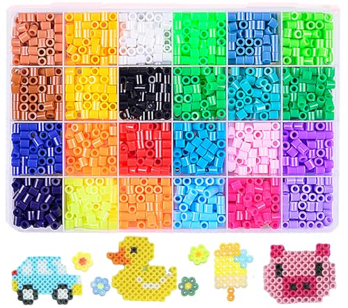 アイロンビーズ 24色セット 5mm 約1920粒 DIY手芸 作成キット 誕生日プレゼント (A)・豊富な色のバリエーション最大24色と約1920個もの大容量のビーズ（各色約80粒）により、多彩な創作と色の組み合わせが可能となり、色彩鮮やかで魅力的なアート工芸品作りのニーズを満たします。・初心者にやさしい5mmサイズ 2.6mm比べると大きくてつまみやすく、並べやすくズレにくいため、初心者に最適です。・収納に便利な透明ケース付き色別に仕切られた透明のプラスチックケース入り。必要な色がすぐに見つけられ、作業効率がアップします。・持ち運びにも便利コンパクトで携帯性に優れており、外出先でも手軽にDIYを楽しめます。・多彩な用途＆ギフトにも最適キーホルダー、マグネット、ブローチ、イヤリング、ブレスレットなど、さまざまな装飾品が制作可能。完成品は友人へのプレゼントや、一緒にDIYを楽しむきっかけにもなります。ブランド: onkemuメーカー: onkemuJAN: 3462387171556