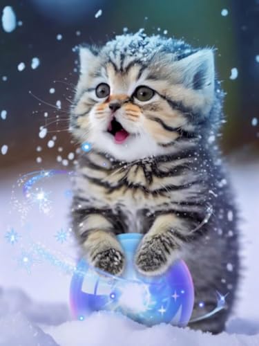 5D 特殊形状 ダイヤモンドアートキット 初心者、大人向け 猫 クリスタル ラインストーン ダイヤモンドペインティング 自宅 壁の装飾 ギフト (子猫)・プレミアム素材：高品質のパールと宝石が光を完璧に捉え、立体的で輝く視覚効果を生み出します。・クリエイティブな表現：純粋な手描きのパール技法で、リラックスした瞑想的な創作プロセスを楽しみながら、ユニークなウォールアート作品を作成できます。・コンプリートセット：このDIYダイヤモンド＆パールペインティングセットには、大人が美しい3D宝石アートを最初から最後まで作成するために必要なすべての材料が含まれています。・ギフトに最適：クラフト愛好家への理想的なギフトです。何時間も創作活動を楽しむことができるだけでなく、美しい手作りの装飾品にもなります。・ホームデコレーション：完成したダイヤモンドペインティングは、目を引く壁飾りとなり、どんなお部屋にもエレガントでユニークな雰囲気を添えます。ブランド: ノーブランド品メーカー: Living Market