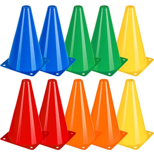 BiAnYC 10本セット 18cm マーカーコーン,カラーコーン ミニ,ミニコーン,サッカー コーン,三角コーン ミニ,サッカー 野球 テニス フットサル 練習コーン,ボールスポーツ 団体競技や部活 陸上競技 運動会 スポーツコーン 5色 収納ポーチ付き・✅高耐久性、破断しにくい：マーカーコーン良質なPE材料で作られ、柔軟性と弾力性があり、踏んでも迅速に回復できる。破断しにくく、繰り返し使用でき、非常に安全である。高さは18cmで、広い場所で使用すれば目立ちます。例えばサッカー場、大型運動場など。・✅カラーコーン ミニ用途が広い：サッカー、野球、テニス、陸上、ローラースケート、フットサルなどの各種スポーツに適用する。自転車やバイク、ドローンでの練習にも使えます。目標、距離、エッジ、境界マーカー、障害物、訓練速度、正確性、敏捷性を設定するために使用されます。学校、運動会、団体競技や部活の理想的な選択です。・✅色が豊富 識別が容易：ミニコーン高い識別度を持つ明るい色を使用して、芝生と各種訓練場で発見しやすく、訓練効率を高める。・✅携帯に便利：収納袋が付いており、たい積で保管でき、スペースを占有しない。軽量ですが、風に吹き飛ばされにくく、子供たちも容易に持ち運ぶことができます。・✅製品は以下を含む：マーカーコーンx10個、袋x1個。（赤x2、青x2、緑x2、オレンジx2、黄x2）・✅品質保証：製品に品質問題があれば。お問い合わせください。問題の解決をお手伝いします。ブランド: BiAnYCメーカー: BiAnYC型番: 18CMJAN: 0723990286291