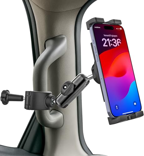 Charchendo スマホ 車載ホルダー アシストグリップ用大型トラックの激しい振動にも強いAピラー スマホスタンド トラック 携帯ホルダー