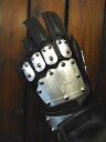 KADOYA(カドヤ)　HAMMER GLOVE (A)　ハンマーグローブA　レザーグローブ　カラー：ブラック/シルバー　サイズ：M,L,LL