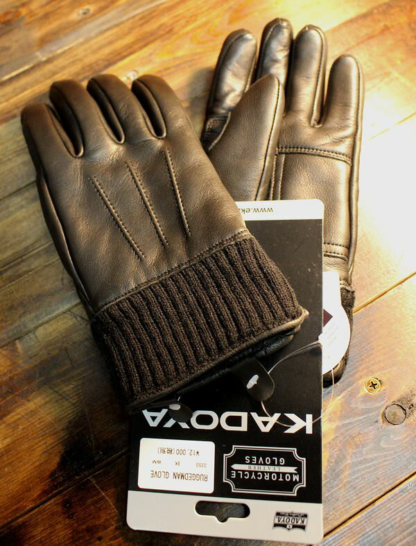 KADOYA(カドヤ) RUGGEDMAN GLOVE ラギッドマンブローブ 防寒レザーグローブ ウインターグローブ サイズ：M/M/L/LL/WM（レディースM）/WL（レディースL） ゴートレザー