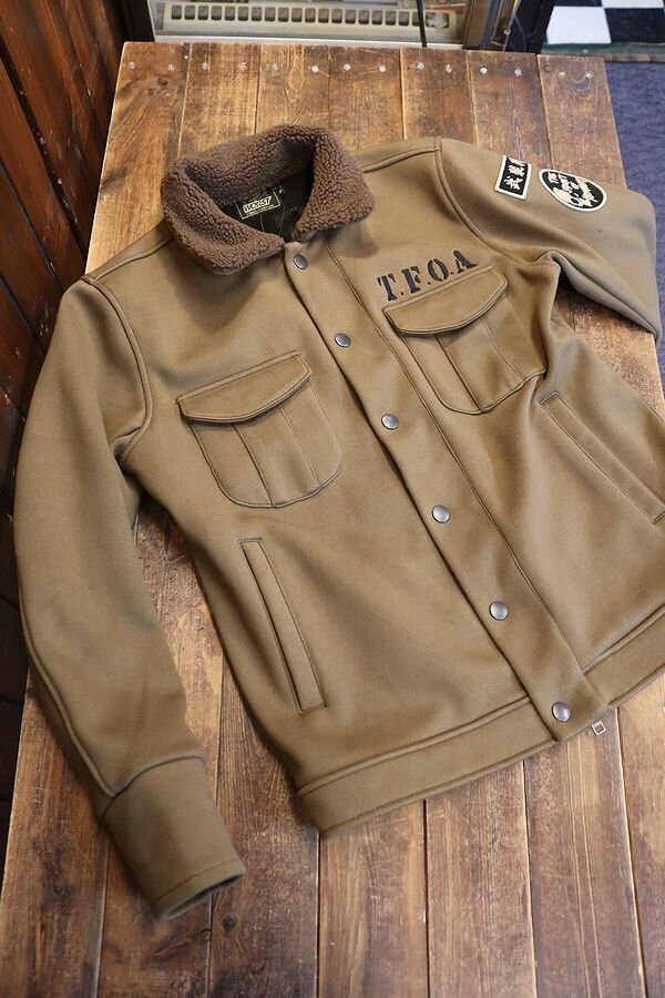 【CROWS WORST TFOA】 CRSZ-2303 クローズ 武装戦線 ボンディングボアジャケット　カラー：カーキ　ユニセックス