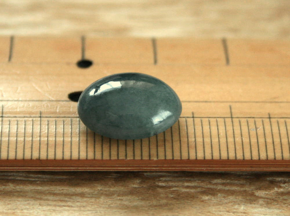 糸魚川青翡翠ルース RU0166 翠雅 作 13.5mm*10.5mm*5mm 糸魚川 青ひすい ルース 魔除け パワーストーン お守り