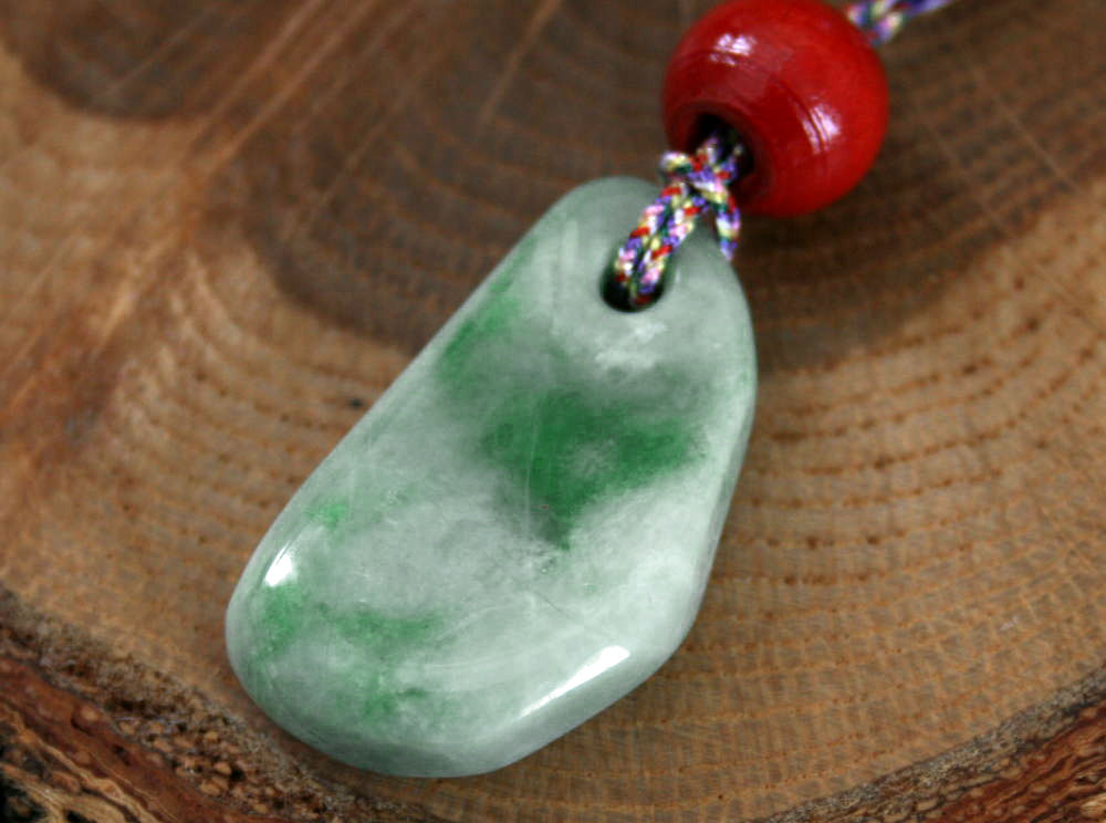 糸魚川翡翠ストラップ S01665 陽春 作 糸魚川 ひすい ストラップ お守り ...