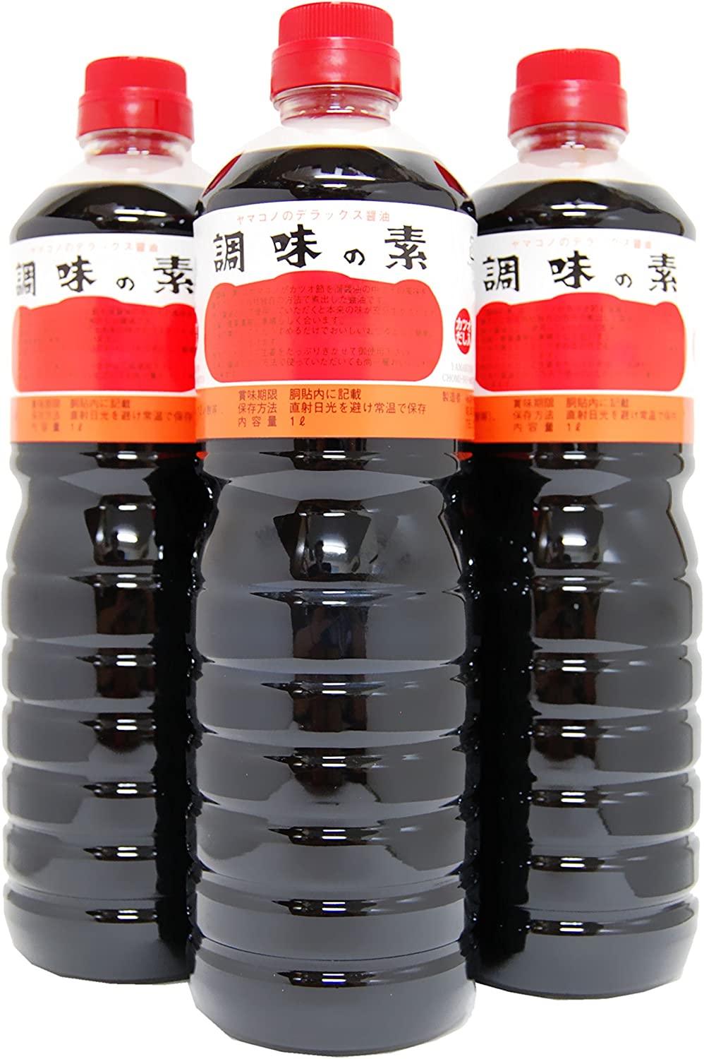 ヤマコノ　デラックス醤油　調味の素1000ml ×3本セット