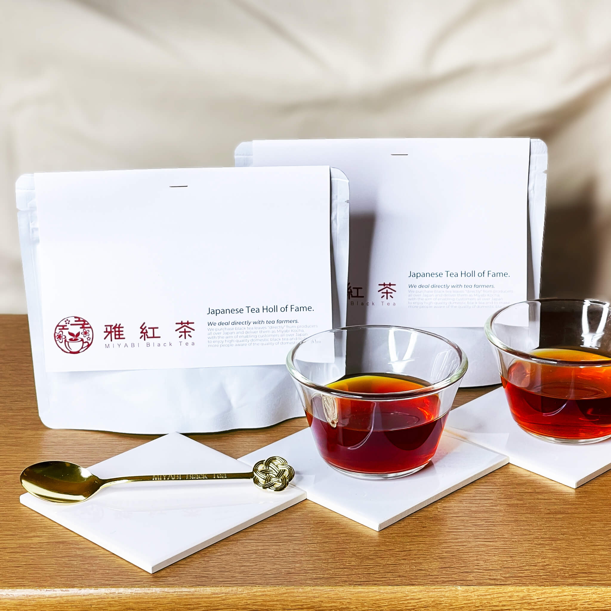 雅紅茶 国産の紅茶2種類と水引ティ