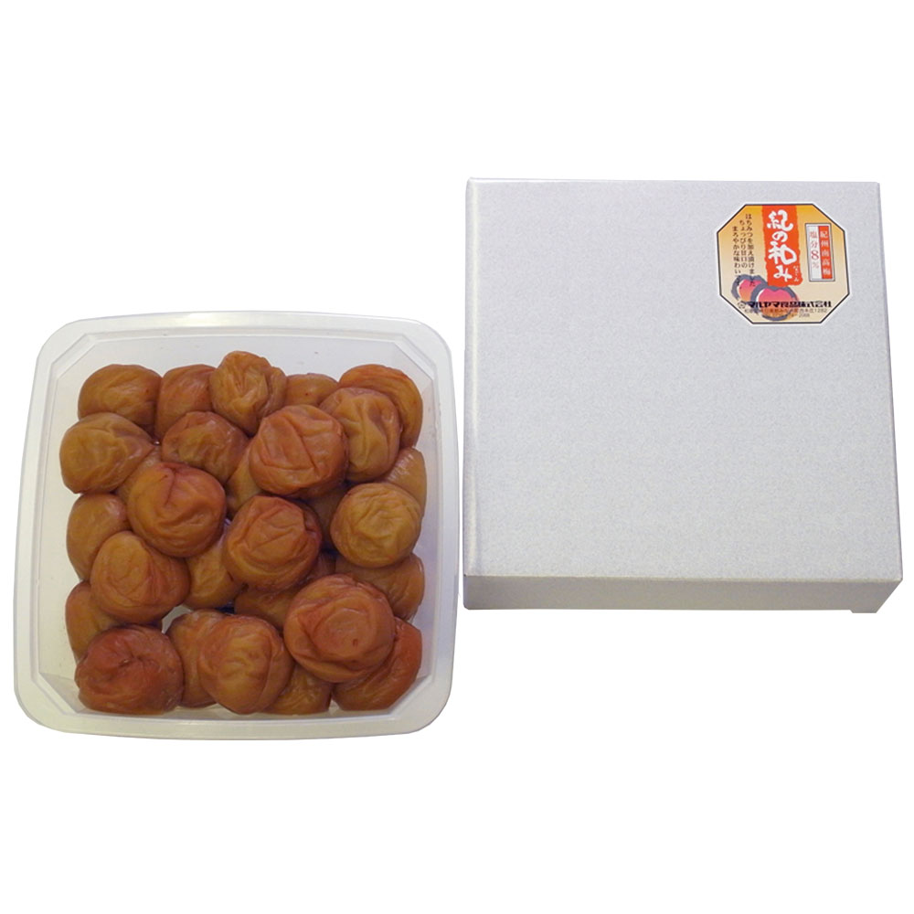 和歌山 紀州蜂蜜梅 「紀の和み」 白箱 ( 800g、塩分8% )