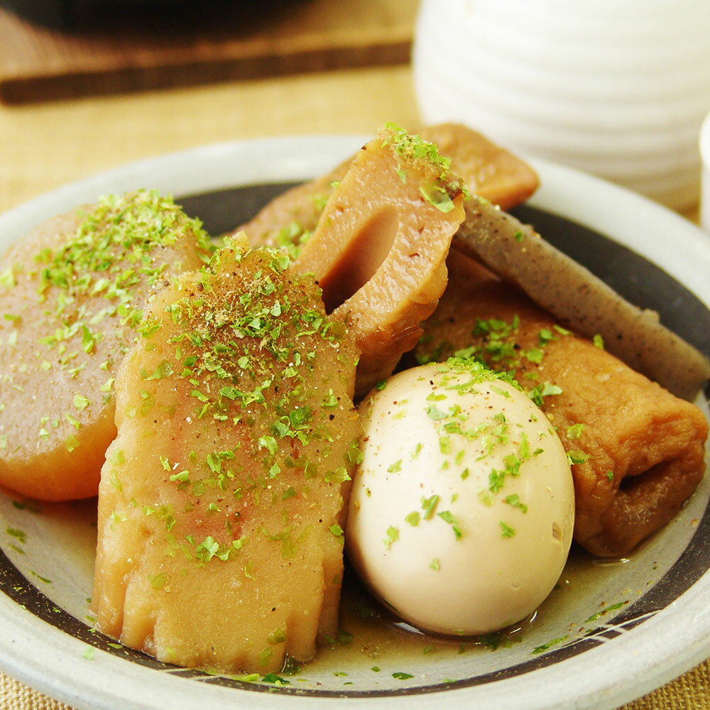 静岡 焼津おでん B｜静岡おでん おでん おでん セット パック おでん セット 静岡 おでん 取り寄せ 送料無料 ｜焼津おでんのスープのベースは、かつおダシで仕上げています。ダシ粉をかけて食べるのが焼津流です。