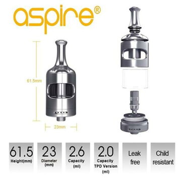 Aspire Nautilus2S Tank クリアロマイザー ノーチラス2S 電子タバコ