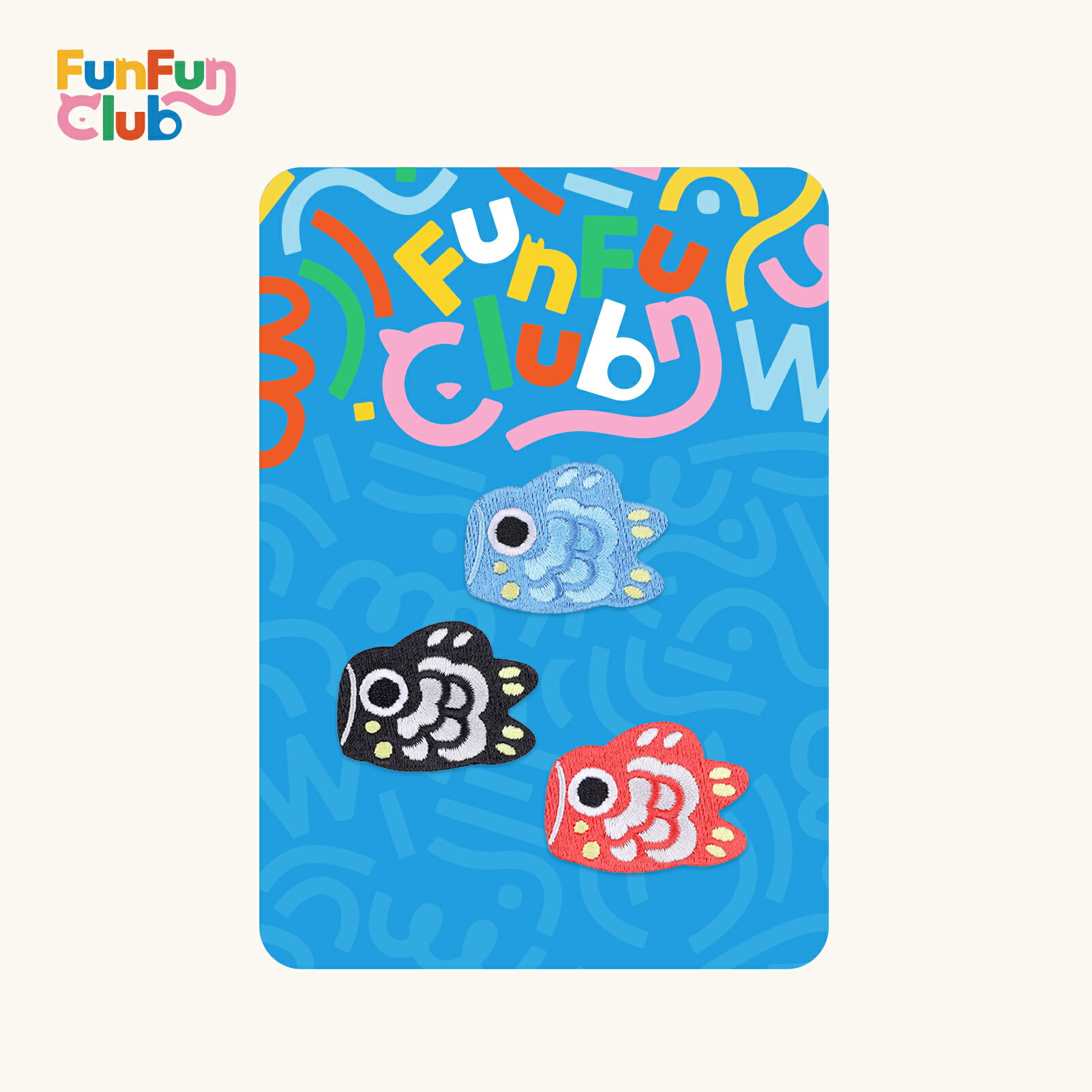 ワッペン 刺繍 アップリケ 鯉のぼり 3枚セット 黒 青 赤 自己粘着タイプ アイロン不要 ミニ かわいい 入園入学準備 保育園 幼稚園 小学校 手芸用 バッグ...