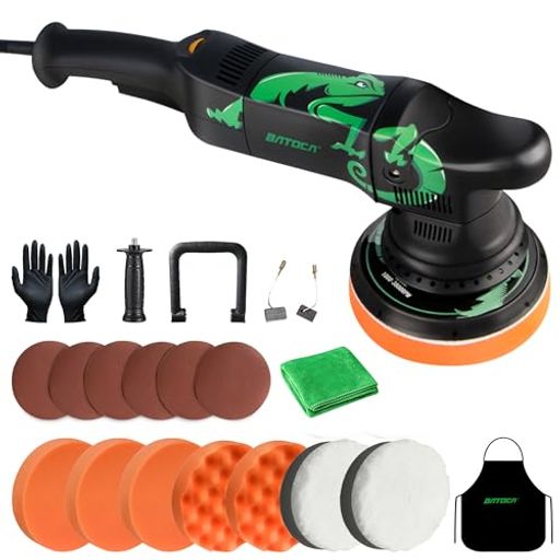 BATOCAT1ポリッシャーダブルアクション125mmコード式車電動カーポリッシャー15mmランダムオービタル式..