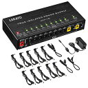 ギターペダル電源10個の絶縁DC出力9V12V18V300mA500mA短絡/過電流保護付きのギターエフェクターボード電源USBポート