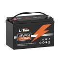 LiTime12V100Ahリン酸鉄リチウムイオンバッテリー1280W電力出力100AのBMS4000回以上サイクル回数10年使用可能コンパクトで軽量BCIグループサイズ31LiFePO4バッテリー