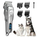 YIEASON犬用バリカンペット用バリカン犬猫バリカンプロ用全身カット電力残量一目瞭然刈り高さ調整可能ペットバリカン犬充電式コードレス犬用グルーミングバリカン犬バリカン人気足裏…