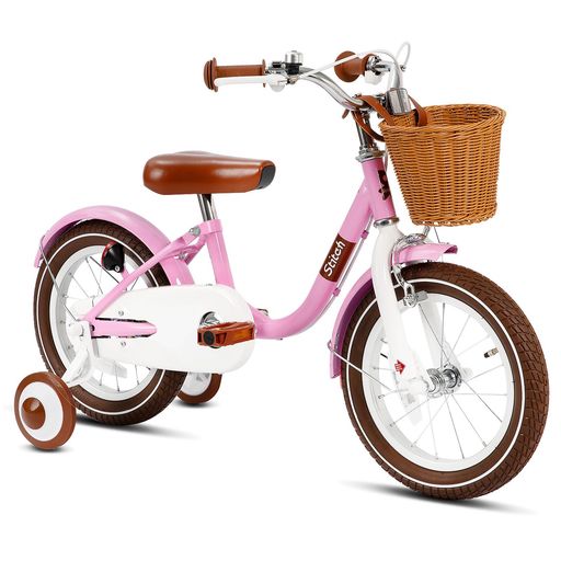 JOYSTAR子供用自転車カゴベル補助輪・コマ付き人形用シートリボン可愛い男の子女の子12141618インチジ..