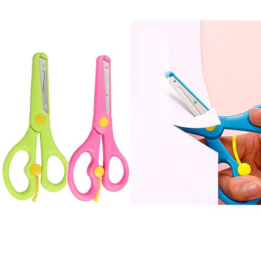 LUYING安全はさみハサミ安全はさみハサミはじめてのはさみ学校用ハサクラフトはさみかわいいカラフルレ..