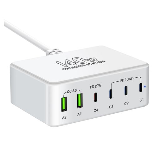 USBŴ140WPD®Ŵñݡ100W/PD3.0PPSQC4+б/6Ʊš6ݡUSB-C*4&USB-A...