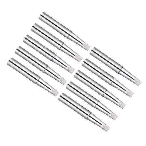 CoCudはんだごて先4x6.5mm900M-T-3.2Dはんだ先細密はんだごて交換用はんだ溶接-(用途:はんだごてはんだステーション用)10個入り
