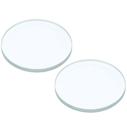 PATIKIL1300mm焦点距離両凹レンズ2個直径75mm高さ6mmガラス光学研磨ラウンドエッジレンズ物理実験用ク..