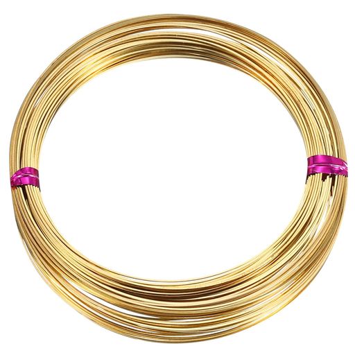 PATIKIL26ゲージ/0.4mm49.21フィート真鍮製四角ワイヤー宝石作りDIYイヤリングラッピングアートクラフ..