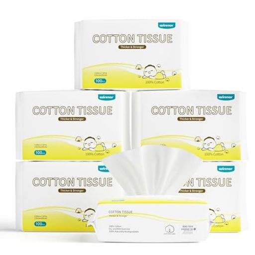 【サイズ】:一枚15x20cm、【内容量】:600枚(100枚入x6個)、【素材】:100%天然コットン。※水に溶けないため、トイレに流さないで衛生的に処理してください。 【使い捨てガーゼ】子供の世話をするのは楽しくて疲れることで、赤ちゃんの健康と大人の気持ちに気を配り、このWinnerベビー用クレンジングタオルを作った!使い捨てタイプのため洗濯の手間がなく、忙しいママにオススメ~携帯便利で、どこでも使える。 【赤ちゃん専用の天然コットン】Winnerベビードライコットンシートは100%天然の棉繊維を使用し、香料や化学物質などを含まなく、繊維の毛羽立ちもなく、きめ細かく肌触りが抜群で、新生児や敏感肌の方にお薦めします。 【高強度&amp;優れた吸水性&amp;乾湿両用】Winnerベビー用使い捨てガーゼは、上質な素材を使い、布の丈夫さと抜群な吸水性を兼ね備えていて、乾湿両用にサポートできる。乾燥用吸収力ある!水濡れ用洗浄力ある! 【大判サイズ&amp;幅広く活用】Winnerベビーコットンは、15cmx20cmの大判サイズで、一枚サイズと厚さが十分し、数回拭き取れます。