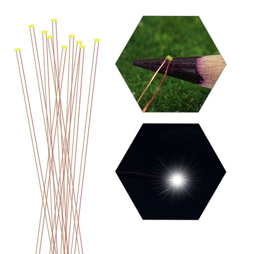 ミニチュア0.1mm銅線配線付きSMD0201チップLED温白色白10本入り電車模型鉄道模型建物模型模型電飾ジオ..