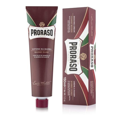 PRORASO(ポロラーソ)シェービングクリームノーリッシュ髭剃りメンズシェービングフォーム敏感肌サンダ..
