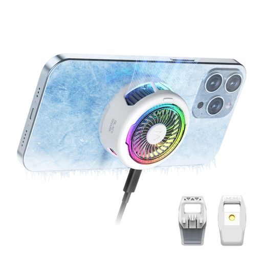 スマホ冷却ファンBLACKSHARKFUNCOOLER3PROファンクーラー速度の設定静音時限式USB給電式ペルチェ素子冷却ラジエーター