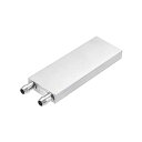 DMIOTECH1個入り40X120X12MMアルミウォーターブロックコンピューター冷却研磨ラジエーター短いサイドスパウト付きPCクーラー用(2)