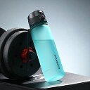 水筒ポータブスポーツウ350ML500ML650ML800ML1000MLォーターボトルプラスチックウォーターボトル大人子どもアウトドアスポーツ登山用キャンプランニングジムサイクリング(GREENISH(3)