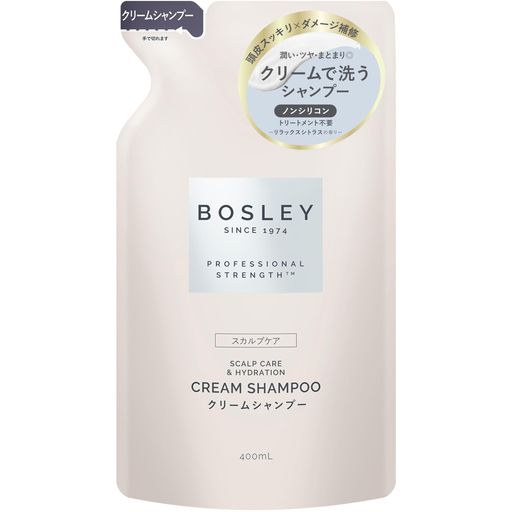ボズレー (Bosley) Bosley クリームシャンプー トリートメント不要 毛穴クレンジン...