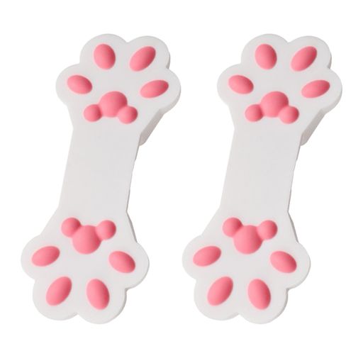 PAVIKEお菓子トング手が汚れない2個セット猫の爪形耐熱シリコン製ポテトングポテトチップス、スナック..