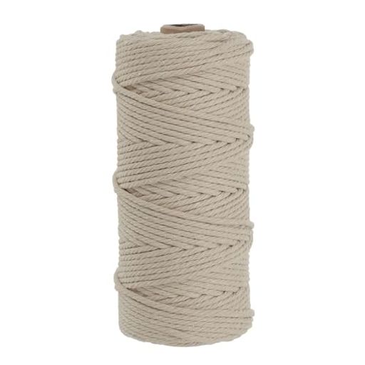 PATIKIL3mmx109ヤードマクラメコード柔らかい綿カラーマクラメ糸ロープストリング4本撚り壁掛けプラン..