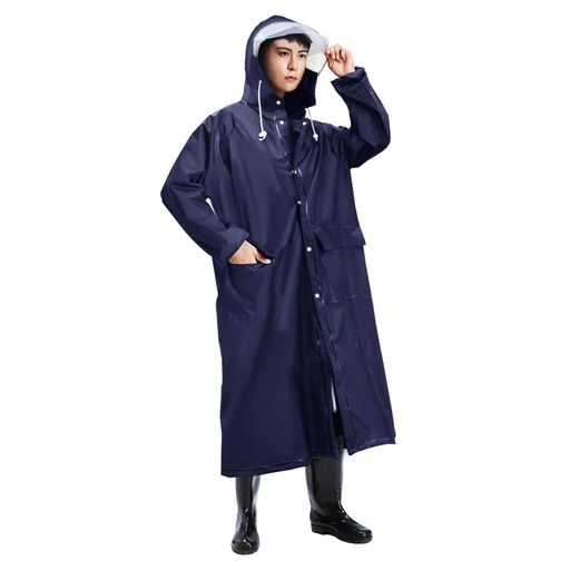 [Jerise]【透明レインバイザー付き】レインコート大きいサイズ男女兼用リュック対応超撥水レインウェア..