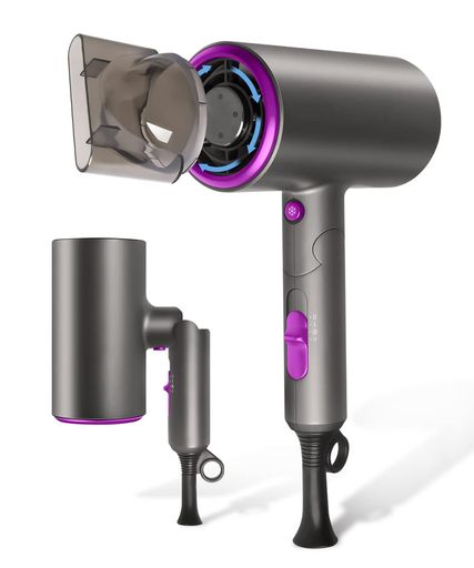 ドライヤー大風量【2025最新型】速乾軽量折り畳み式高濃度マイナスイオン恒温ヘアケア冷熱風3段階風量調節ノズル付きコンパクト持ち運び便利家庭用/寮用/旅行用どら...