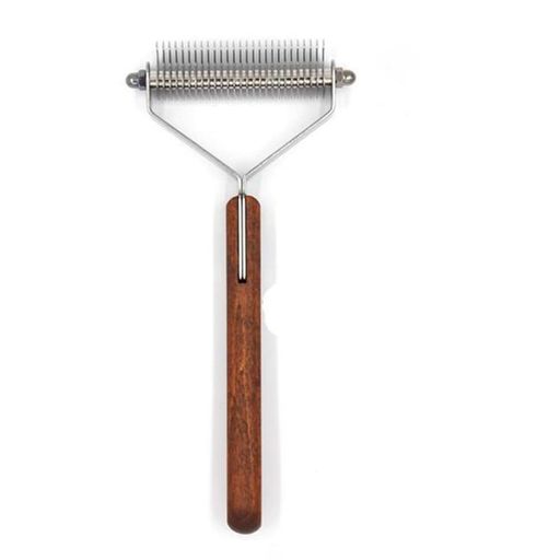 ペットオープンノットコーム、ボGealiricトムヘアコーム、犬のY字型コーム、犬の脱毛コーム、ボトムヘ..