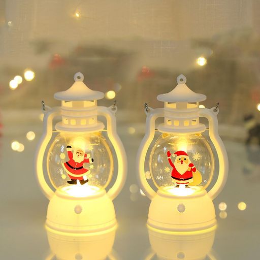 2個セットクリスマスledランタンスノードームライトクリスマス飾りクリスマス装飾サンタクロース置物雪..