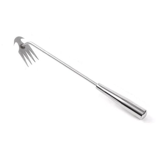 草取り道具雑草除去ツール熊手4歯園芸用品掘り起こし道具ステンレス製超軽量お庭のメンテナンス畑の草..