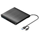 外付けCD/DVDドライブUSB3.0USB-Cアダプタ付属ポータブル...(2)
