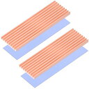 RAONLLA銅製M.2SSDヒートシンク高放熱性能2280M2SSDヒートシンクサーマルパッド付き(2枚入り)(2)